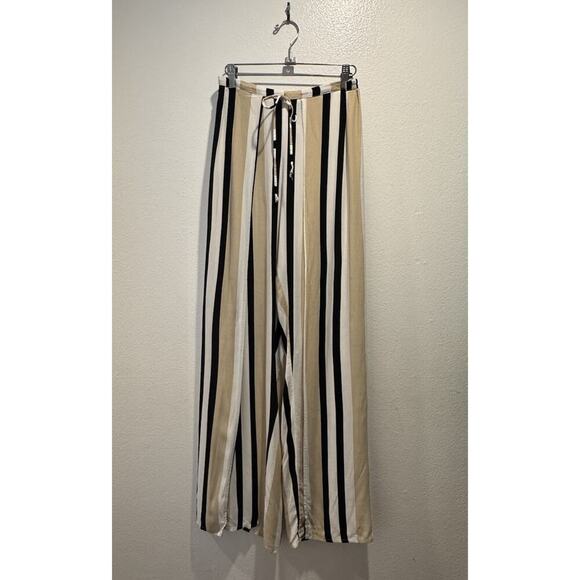 Faithfull The Brand Size US8 Large Montero Pull On Pants Flowy Retro Stripe Boho - Picture 1 of 9